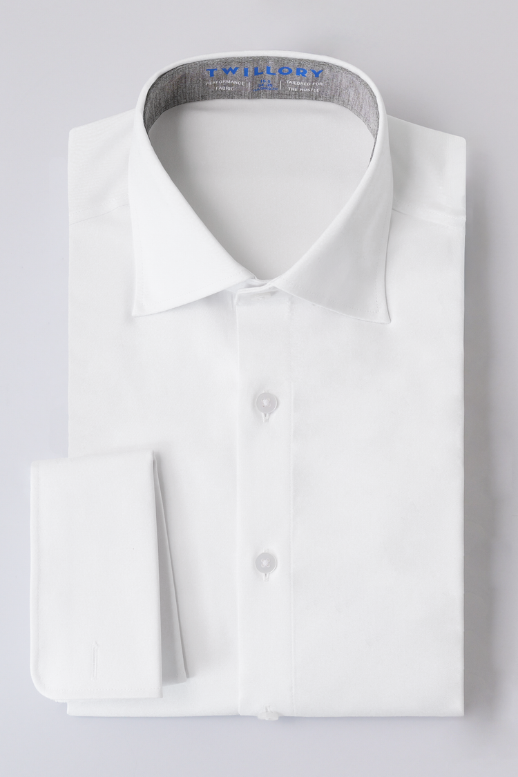 Leader Non-Iron Tuxedo Shirt // White Leader Non-Iron Tuxedo Shirt // White