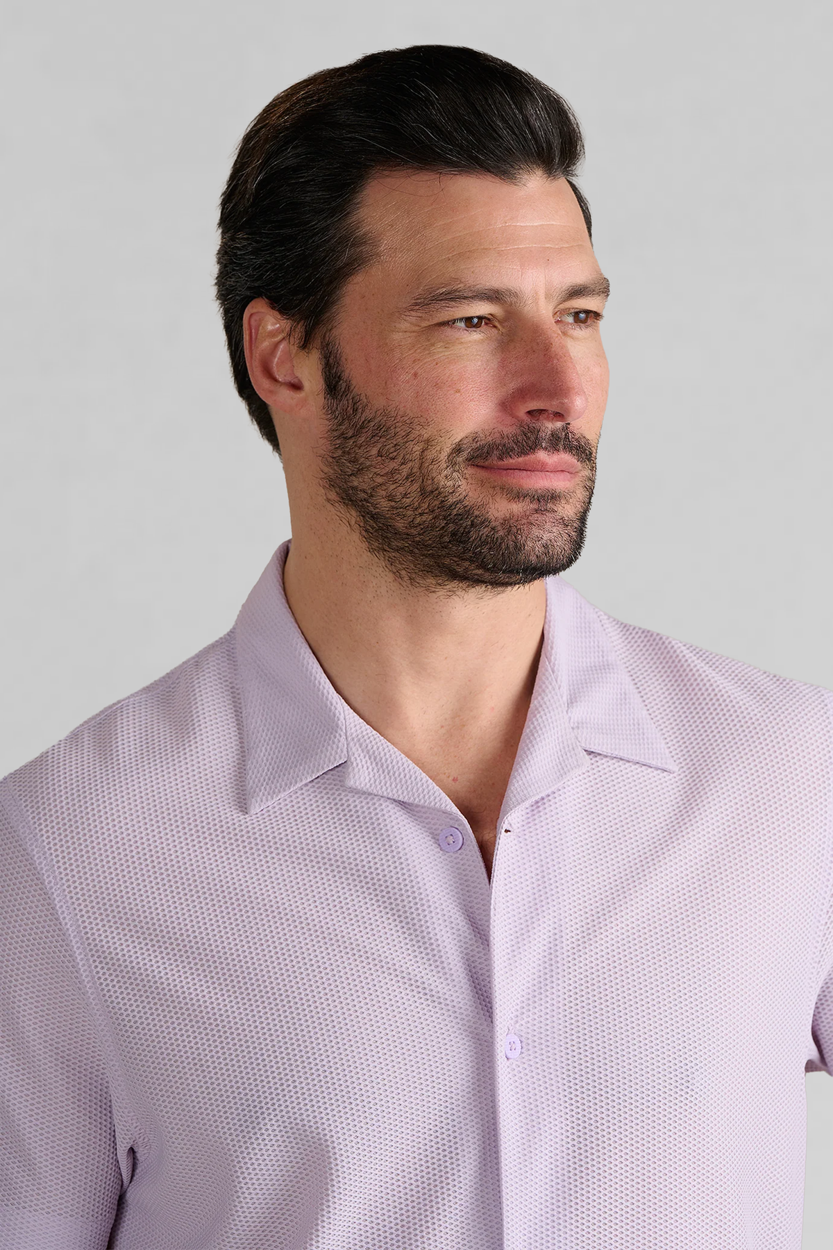 AIR Resort Shirt Solid // Lilac, view 3 of 6