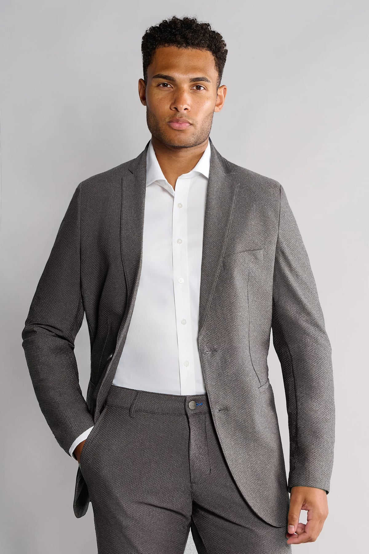 AIR Blazer // Heather Light Grey, view 1 of 4