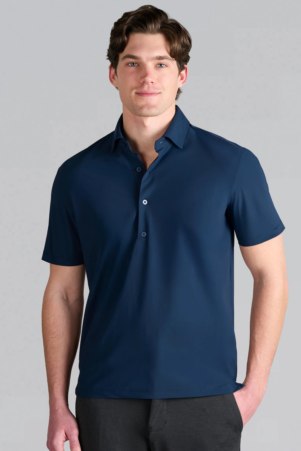 Event Polo Solid // Navy, view 4 of 4
