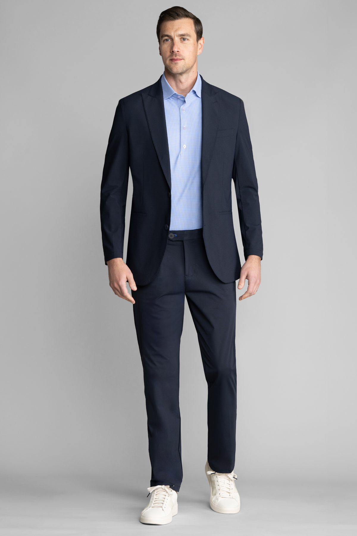 Event Polo Windowpane // Blue Puppytooth, view 5 of 5