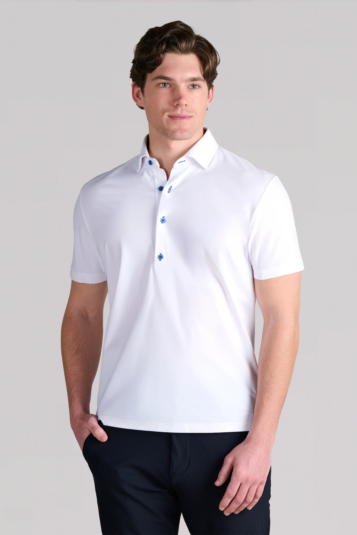 Event Polo Contrast // White Blue, view 4 of 4