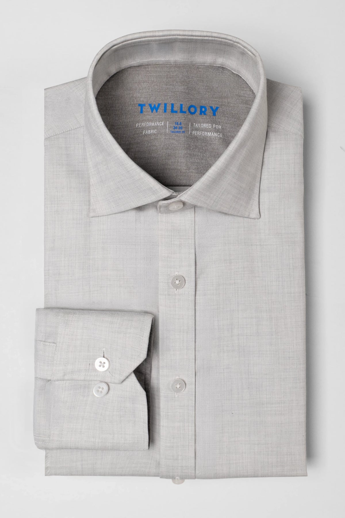 Leader Non-Iron Solid | Heather Light Grey