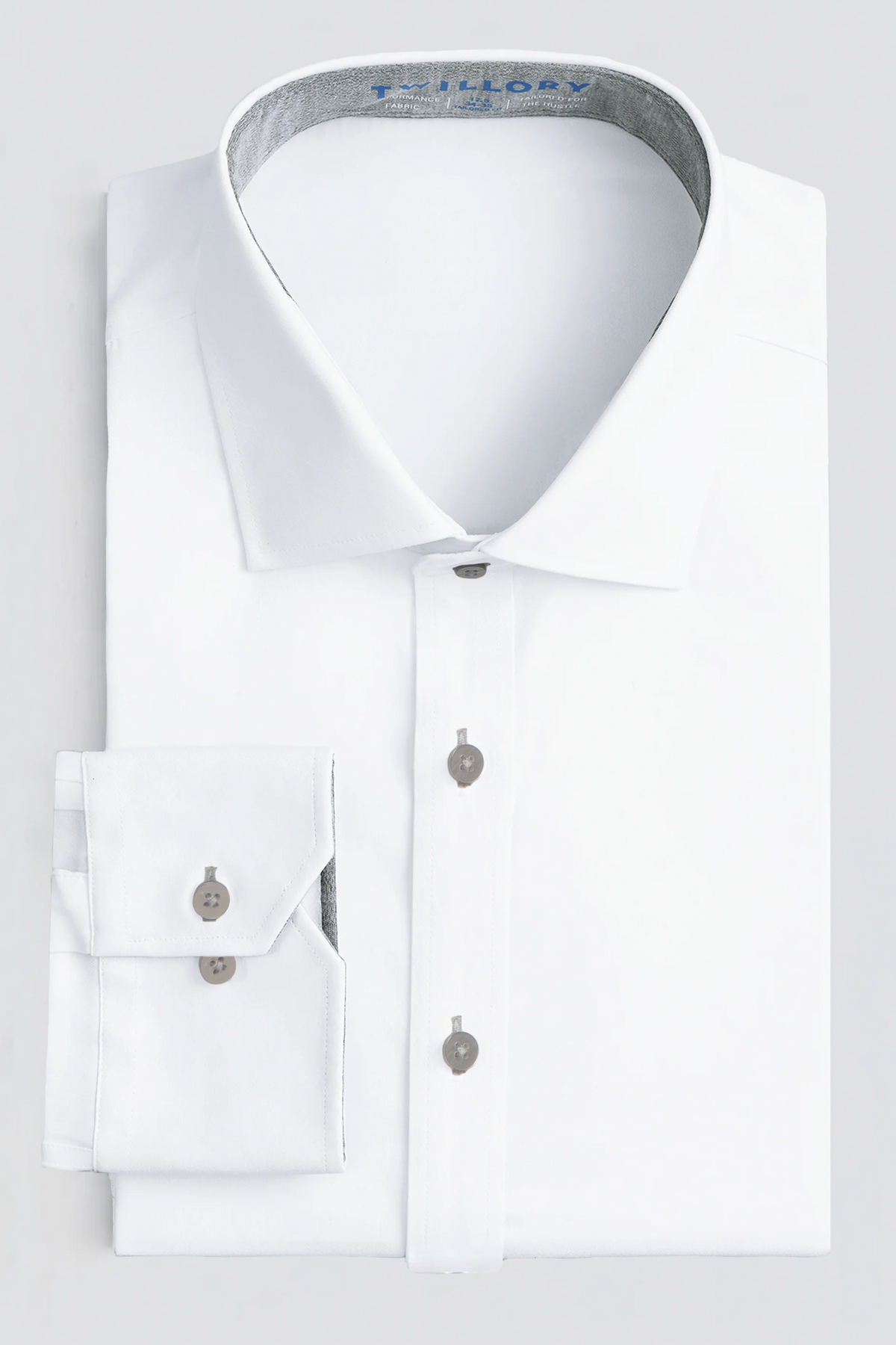 Leader Non-Iron Contrast | Grey Buttons