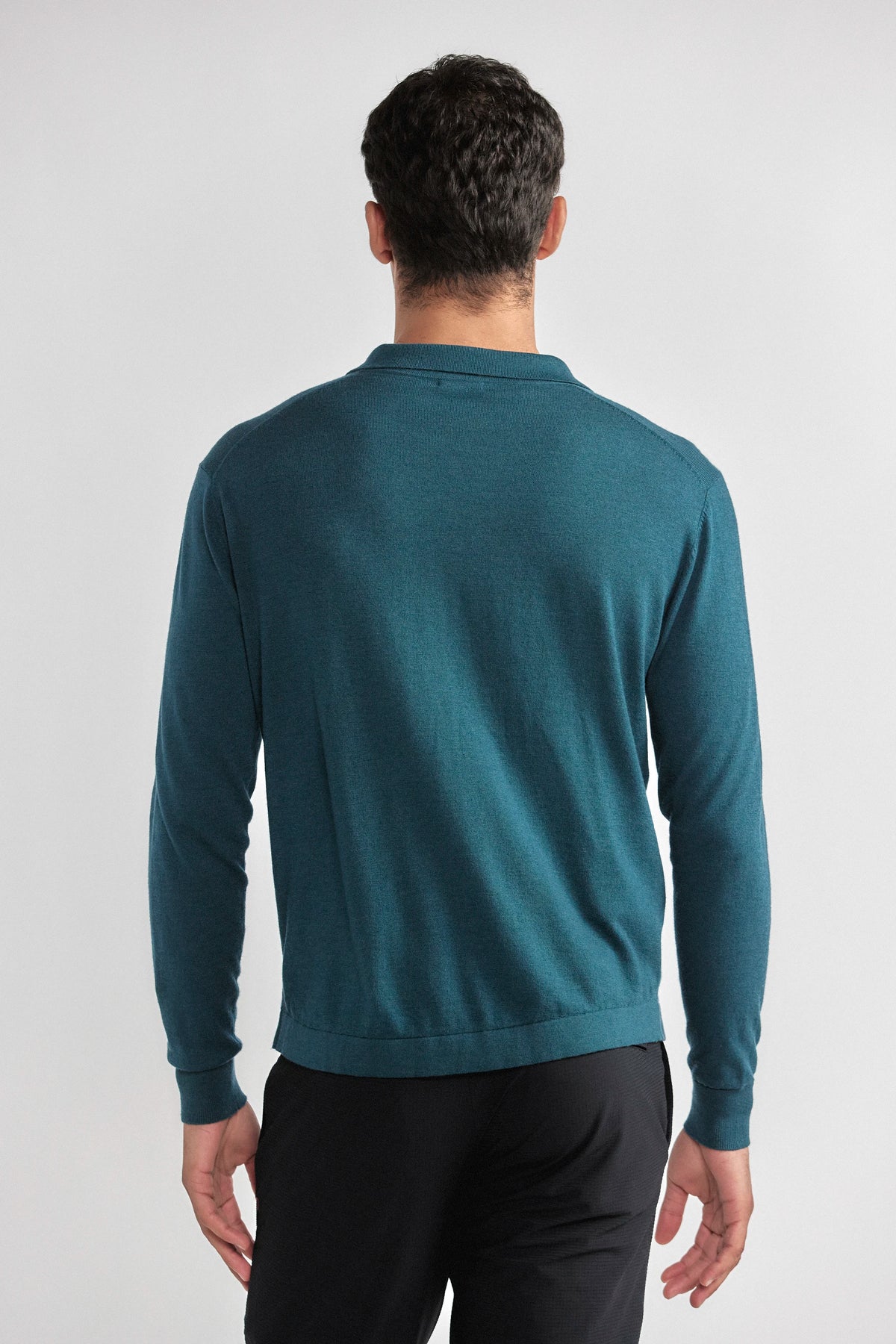 Lightweight Cashmere Button-Down | Emerald, view 6 of 7