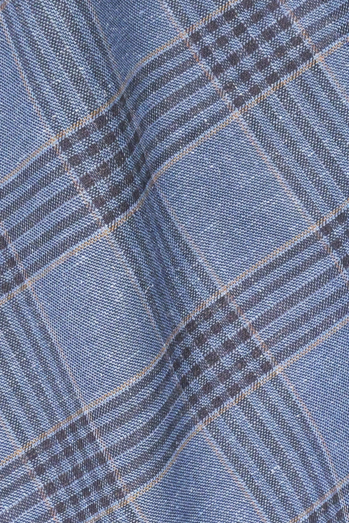 Performance Linen Blazer // Pearl Blue Plaid, view 2 of 6