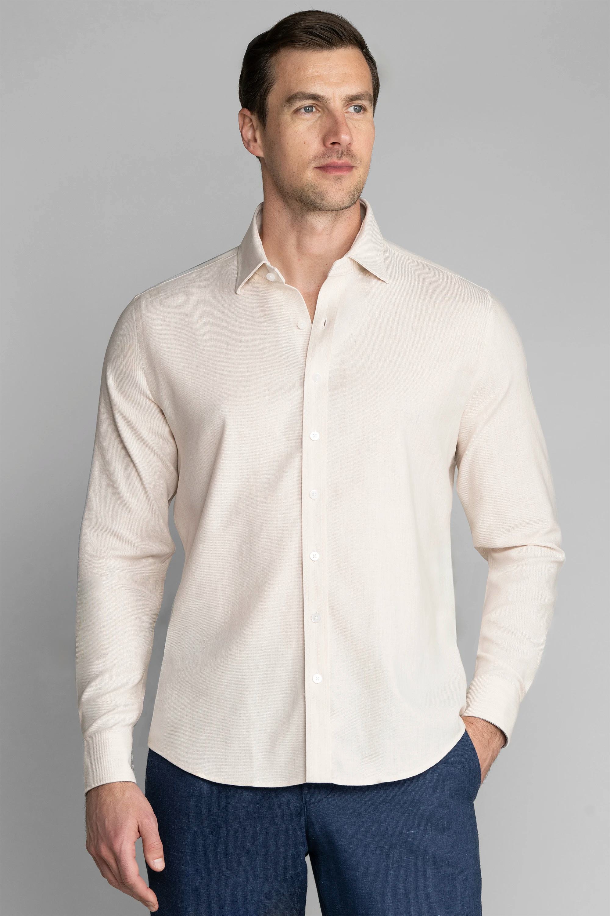 Performance Linen Shirt // Khaki