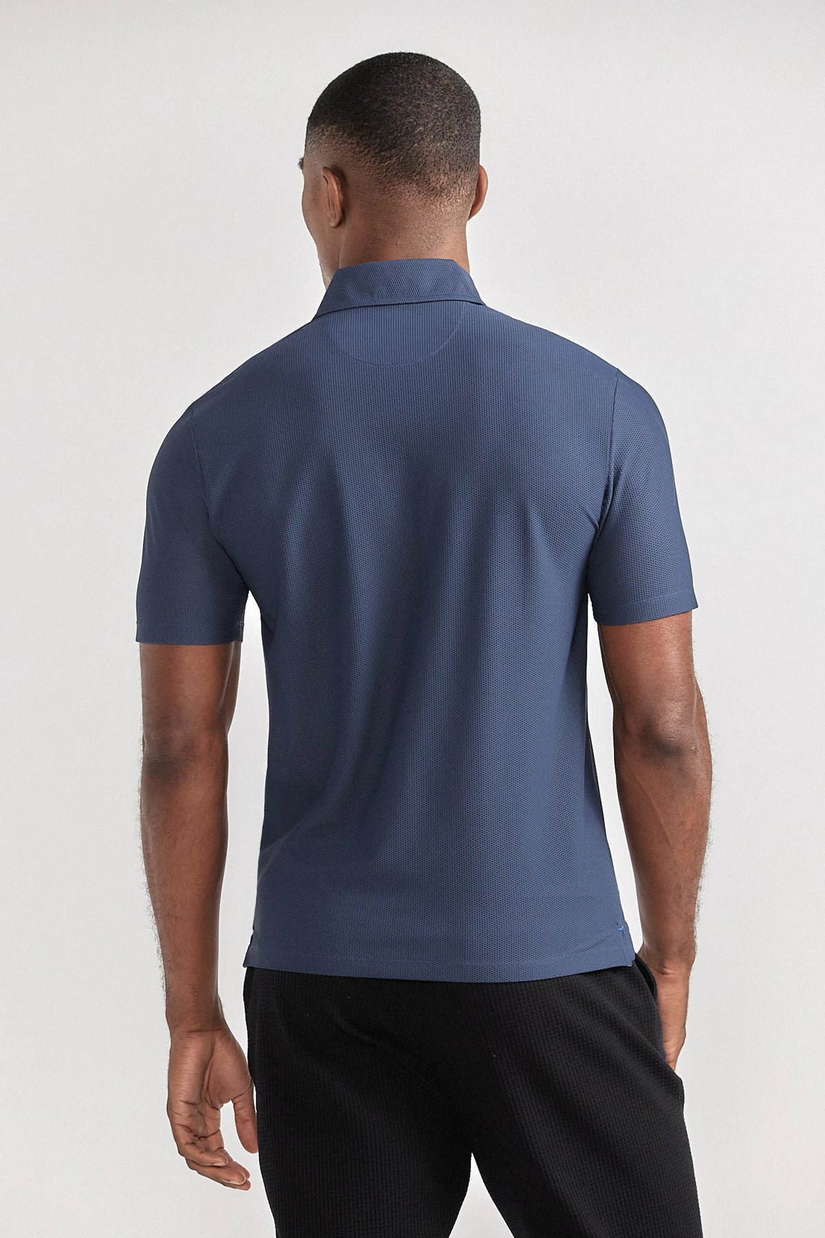 AIR 3 Button Polo Solid // Navy, view 3 of 6