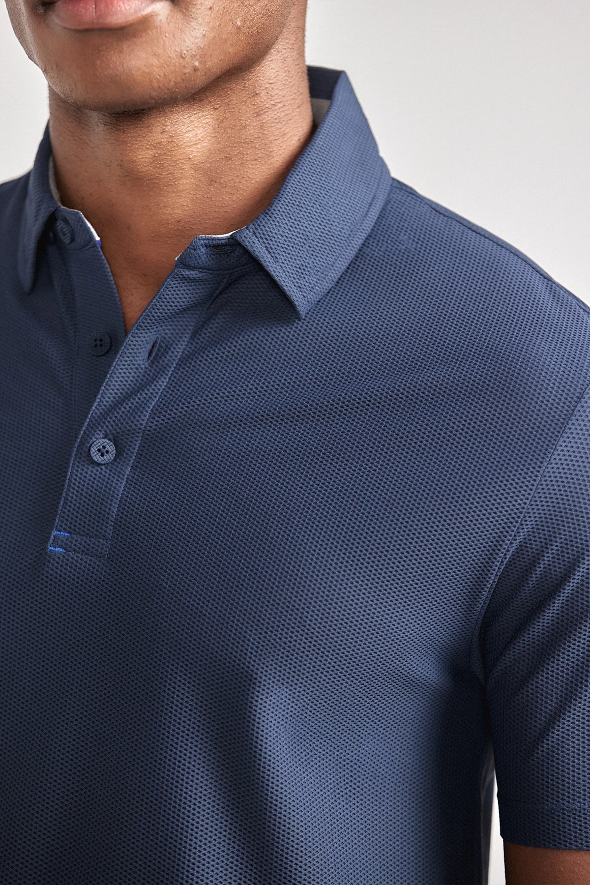 AIR 3 Button Polo Solid // Navy, view 2 of 6