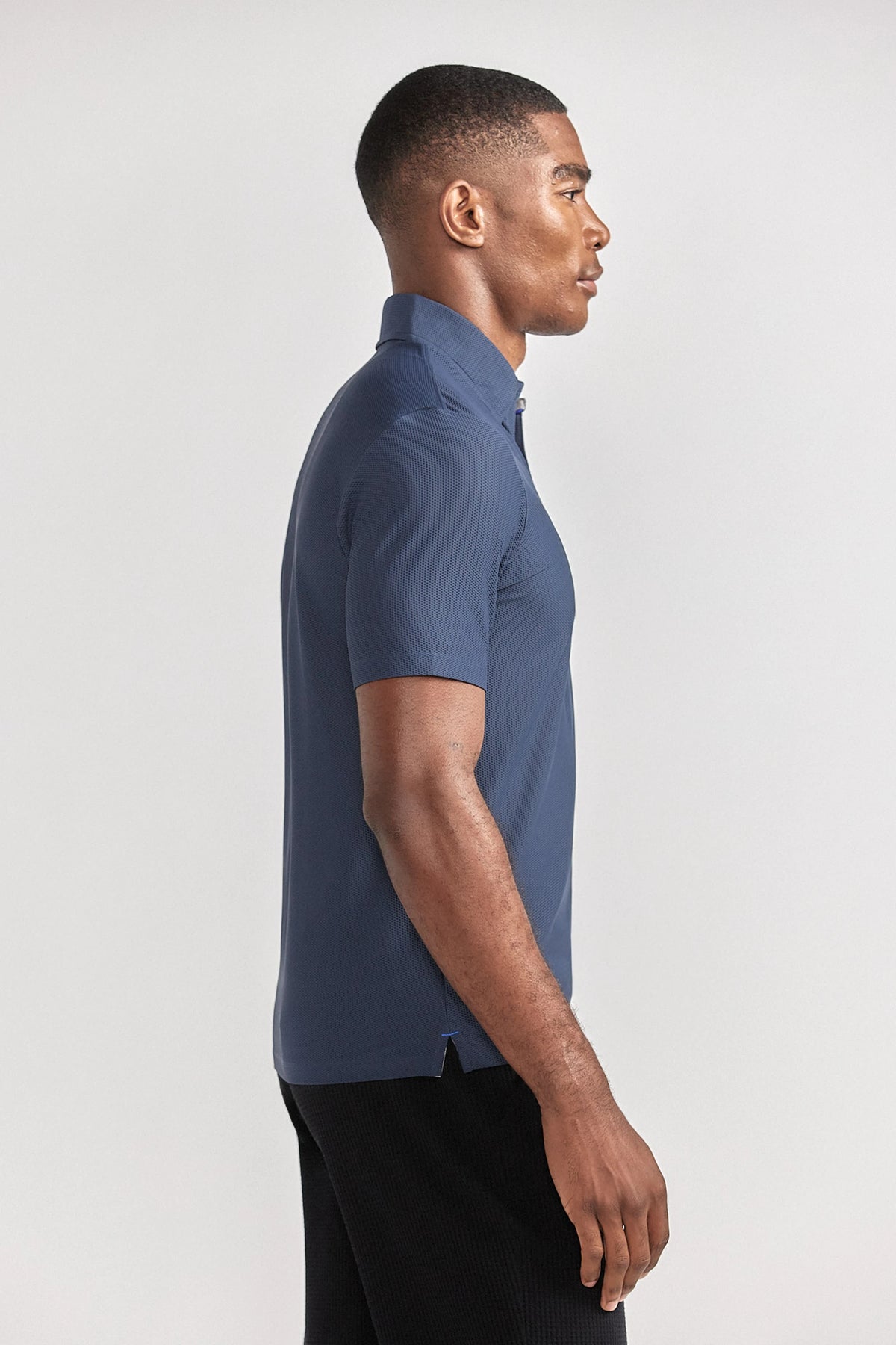 AIR 3 Button Polo Solid // Navy, view 4 of 6