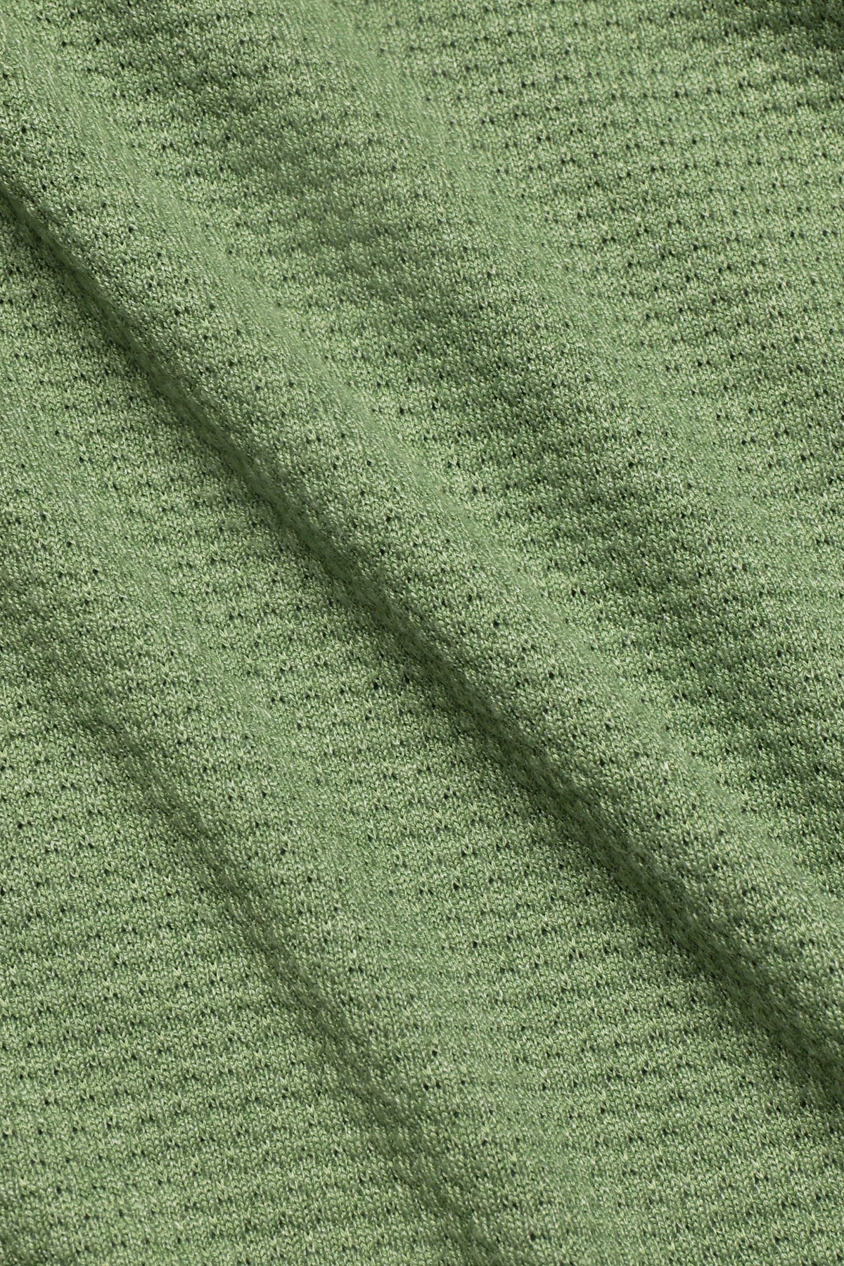 Short Sleeve Sweater Polo Contrast | Moss, view 4 of 9